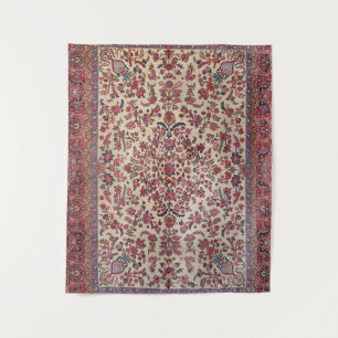 Tapete De Parede Vermelho Persa Azul-Rosa Claro Roxo 