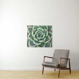 Tapete De Parede Vermelho verde Succulent derrubado