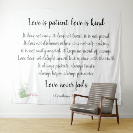 Tapete De Parede Verso Corintianos, O Amor é Paciente (com papoulas