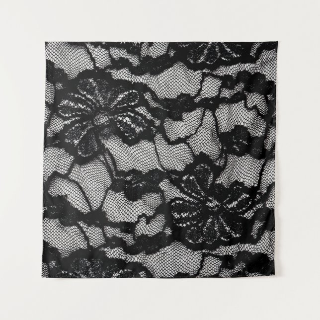 Tapete De Parede Vestidos preto e branco abstrato como fundo (Frente)