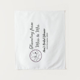 Tapete De Parede Viagem chá de panela adicione nome data miss à Sra