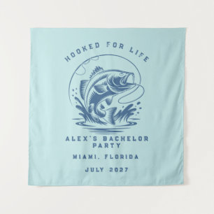 Tapete De Parede Viagem de Fim de Semana com Tema de Pesca Elegante