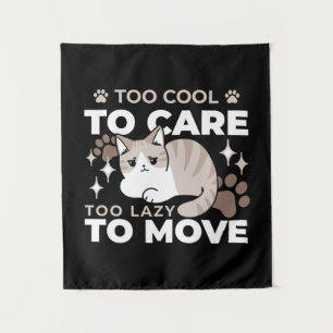 Tapete De Parede Vibes relaxadas e preguiçosas para Design de gatin