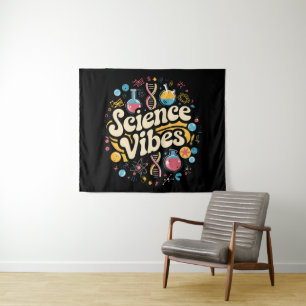 Tapete De Parede Vibrações Científicas Groovy Primeiro Dia de Volta