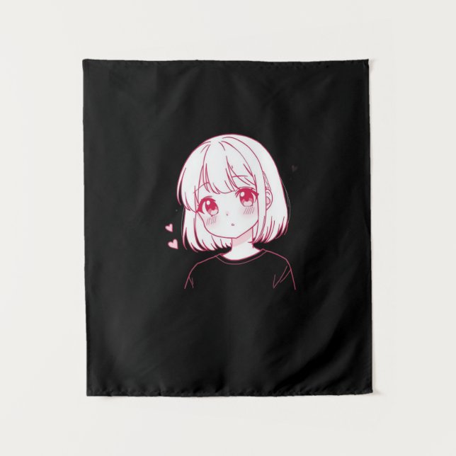 Tapete De Parede "Vibrações de Amor no Anime" (Frente)