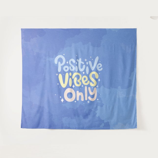 Tapete De Parede Vibrações Positivas Somente (Frente (Horizontal))
