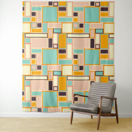 Tapete De Parede Vibrant abstract pattern with rectangles