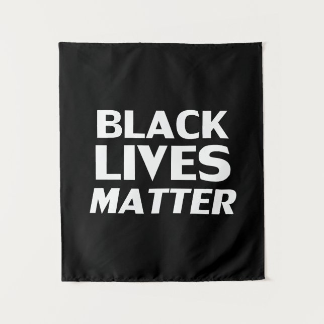 Tapete De Parede Vidas Negras Importam a tipografia moderna branca  (Frente)