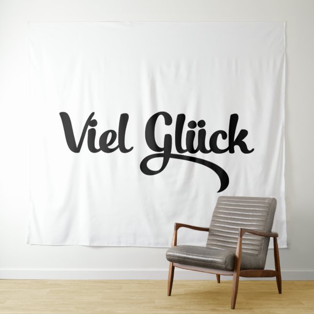 Tapete De Parede Viel Glück | Good Luck German Language (In Situ (Horizontal))