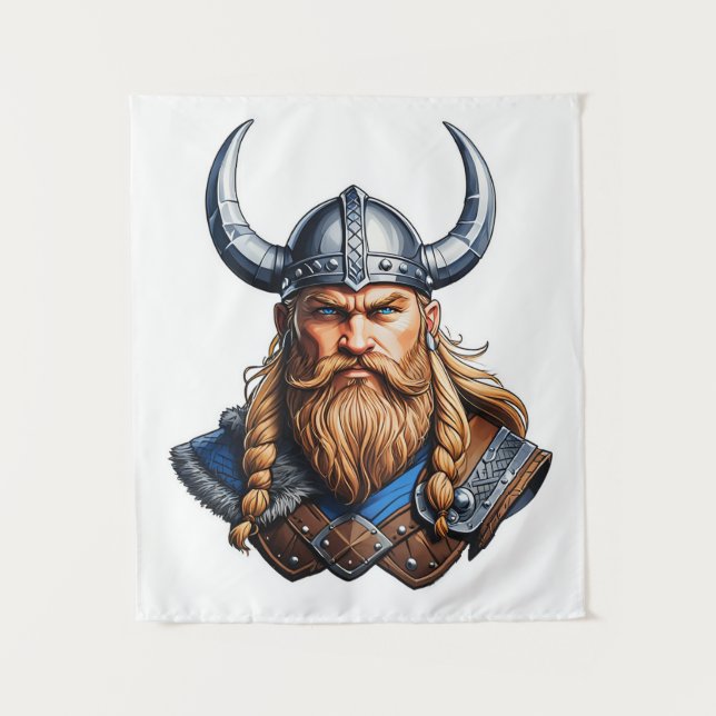Tapete De Parede Vikings Homem Nórdico (Frente)
