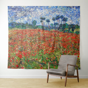 Tapete De Parede Vincent van Gogh - Campo de Papoulas
