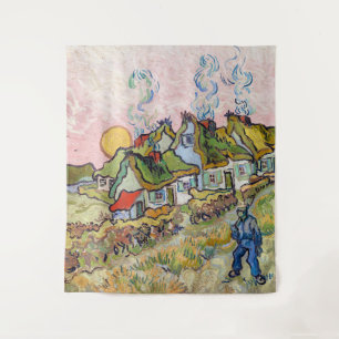 Tapete De Parede Vincent van Gogh - Casas e Figura