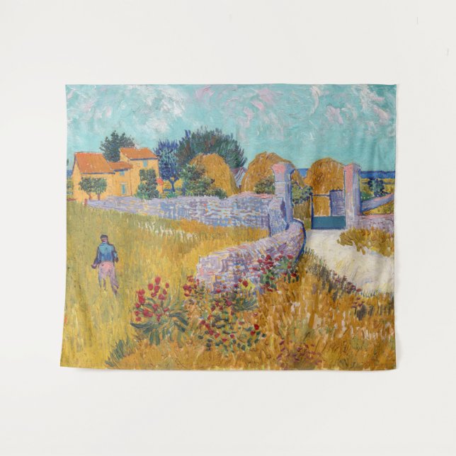 Tapete De Parede Vincent van Gogh - Farmhouse in Provence (Frente (Horizontal))