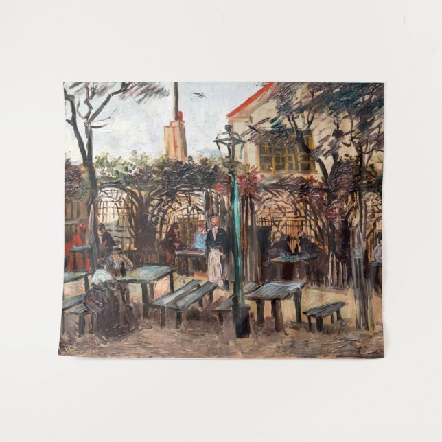 Tapete De Parede Vincent Van Gogh - La Guinguette em Montmartre (Frente (Horizontal))