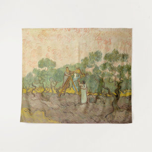 Tapete De Parede Vincent van Gogh - Mulheres Escolhendo Azeitonas