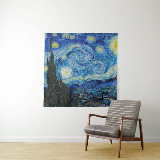 Tapete De Parede Vincent Van Gogh Na Noite Estrelada