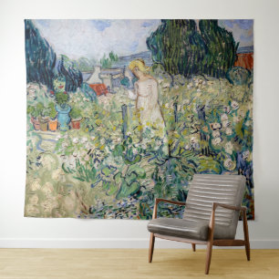 Tapete De Parede Vincent van Gogh - Senhorita Gachet em seu Jardim