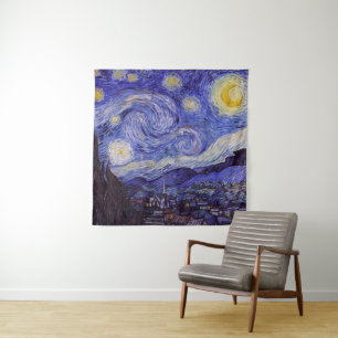 Tapete De Parede Vincent Van Gogh Starry Night Vintage Fine Art