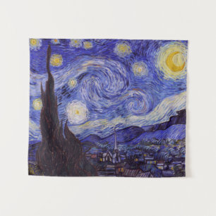 Tapete De Parede Vincent Van Gogh Starry Night Vintage Fine Art