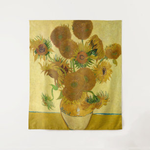 Tapete De Parede Vincent van Gogh - Vaso com Quinze Girassóis