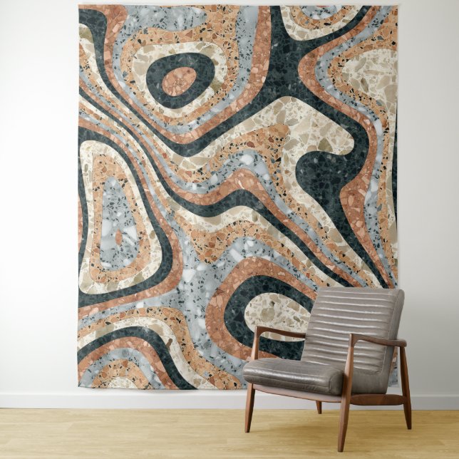Tapete De Parede Vintage Abstract Quartz Stone Natural (In Situ)