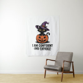 Tapete De Parede Vintage Black Cat Caution