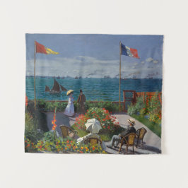 Tapete De Parede Vintage Claude Monet Terrasse a Sainte-Adresse