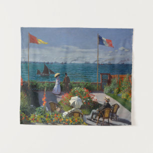 Tapete De Parede Vintage Claude Monet Terrasse a Sainte-Adresse
