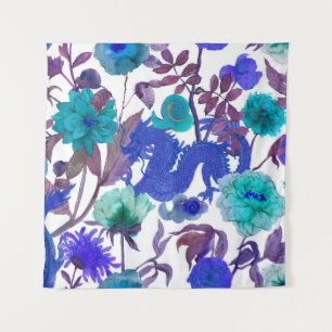 Tapete De Parede vintage com padrões tradicionais asiáticos sem des