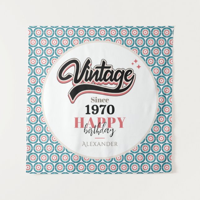 Tapete De Parede Vintage desde - 1970 (Frente)