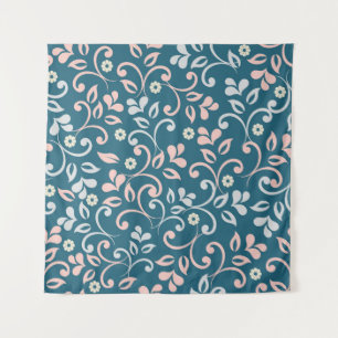 Tapete De Parede Vintage Floral Decorativa Padrão Invisível
