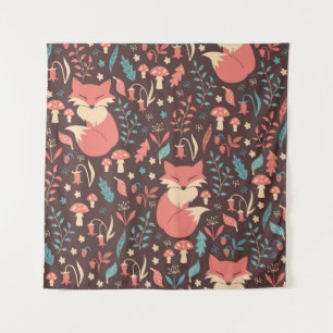 Tapete De Parede Vintage Floral: Ilustração Sem Costura Elegante