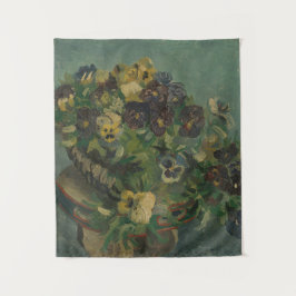 Tapete De Parede Vintage Flowers Van Gogh Basket of Pansies