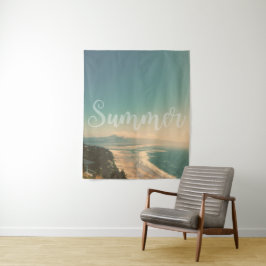 Tapete De Parede vintage Hawaiian Beach Landscape - Summer Sea land