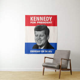 Tapete De Parede Vintage JFK Kennedy para a Campanha do Presidente