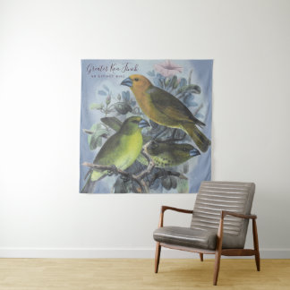 Tapete De Parede Vintage John Keulemans Greater Koa Finch