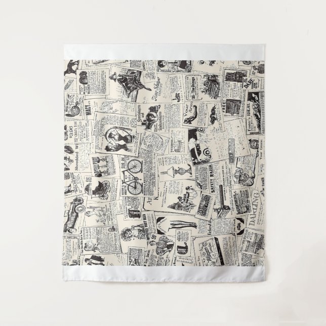 Tapete De Parede Vintage Newspaper (Frente)