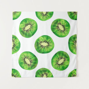 Tapete De Parede vintage Padrão sem costura kiwi ilustração hand dr