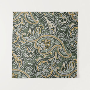 Tapete De Parede vintage Paisley oriental étnico Pattern Seamless 