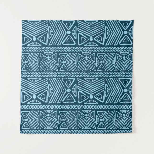 Tapete De Parede Vintage tribal, padrão perfeito. (Frente)