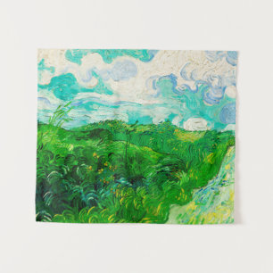 Tapete De Parede Vintage Vincent Van Gogh Green Wheat Fields