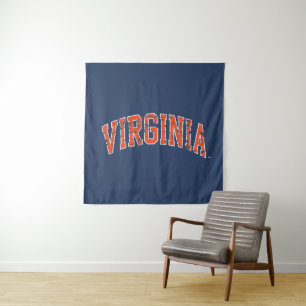 Tapete De Parede Virginia Wordmark Distressed