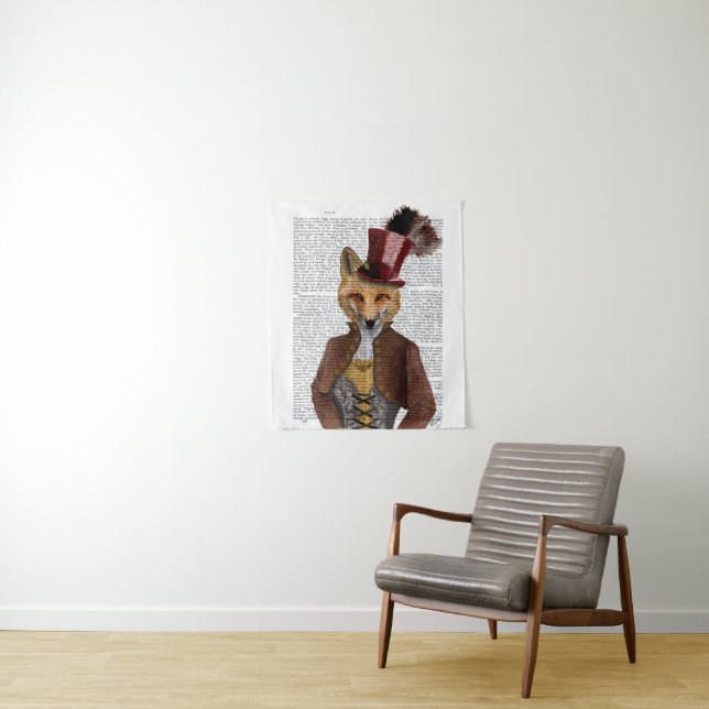 Tapete De Parede Vivienne Steampunk Fox (In Situ)