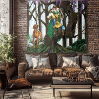 Vizsla Dog Elf Forest