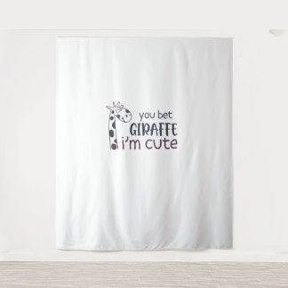 Tapete De Parede Você aposta que girafa que sou bonita