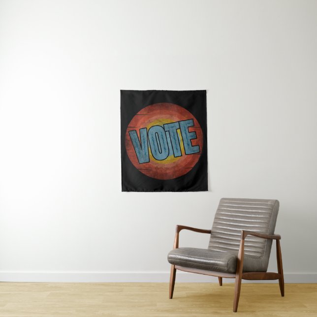 TAPETE DE PAREDE VOTO VINTAGE (In Situ)