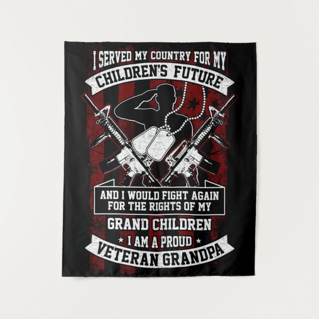 Tapete De Parede Vovô Veterano (Frente)