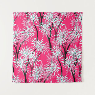 Tapete De Parede Wallpaper Floral da Ásia Retroativa.