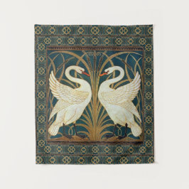 Tapete De Parede Walter Crane Swan, Rush E Iris Art Nouveau