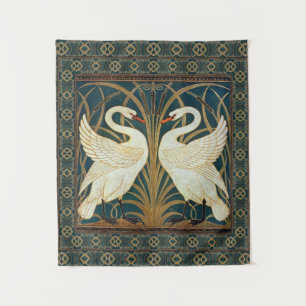Tapete De Parede Walter Crane Swan, Rush E Iris Art Nouveau